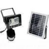 PIR Motion Sensor 10W Solar LED Flood Lights 950Lm DC 12V 6600mAh 140 Degree thumbnail-1