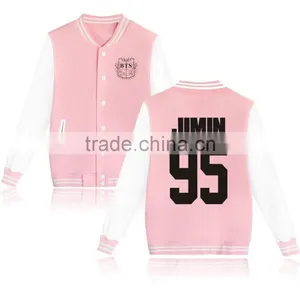 Kpop BTS In Bloom Sweatershirt Sweater Jung Kook Hoodie Bsaeball Uniform thumbnail-4