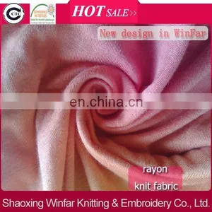 Winfar Wholesale China Supplier 100% Knitted Rayon Fabric for T- Shirt thumbnail-1