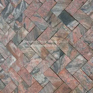 Cheap Granite China Multicolor Juparana Red Granite Rustic Floor Tiles Wall Cladding Wall Tiles Wall Facade Floor Tiles thumbnail-2