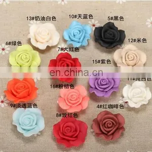26125 23mm Fashion Cartoon Polymer Clay Flower Beads thumbnail-1