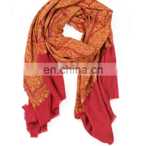 Pashmina Shawls 45% Silk 55% Pashmina Kashmir Viscose thumbnail-3