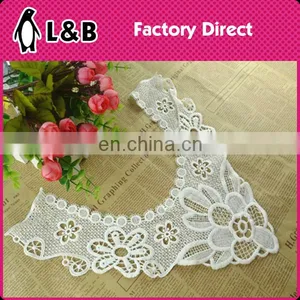 New Design Milk Silk Collar Embroidered Neckline Fringe Decorative Collar For Garment thumbnail-6
