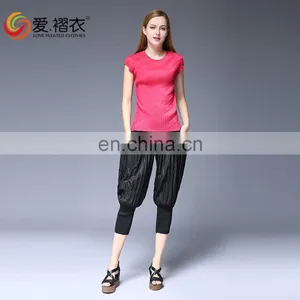 100% Polyester Women Elastic Waist Sports Indian Harem Trousers for Outdoor thumbnail-5