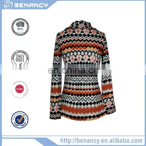 New Design Striped Necktie Fashion Lady One Piece Design Hot Sale Women Casual Party Blouse Cardigan thumbnail-2