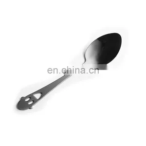 Fancy Small Smile Face Hollow Decorative Tea Spoon thumbnail-3
