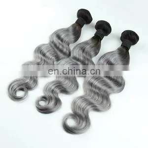 Grade 7a Virgin Brazilian Hair GREY Weave Brazilian Hair thumbnail-3