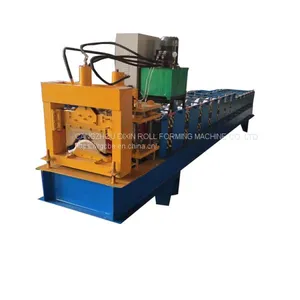 Steel Metal Roof Ridge Cap Tile Cold Roll Forming Machine thumbnail-1