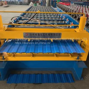 Floor Tile Double Layer Making Machine Steel Sheet Metal Roofing Rolls Forming Machine thumbnail-5