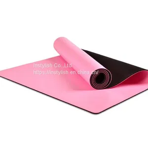 Eco-frinedly Natural Rubber PU Yoga Mat With Customized Alignment Line thumbnail-4