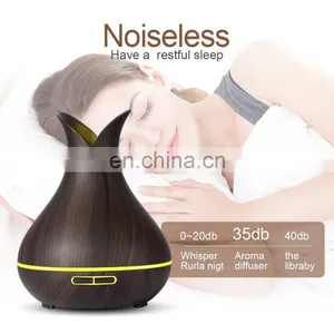 Home Appliance Wooden Grain Aroma Diffuser Mini Humidifier Air Purifier Oil Diffuser Aroma Essential thumbnail-5