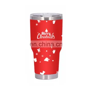 Sublimation Tumbler Gift Box Christmas Halloween Custom Logo Stainless Steel Straight Skinny Tumblers Cup Mug thumbnail-3