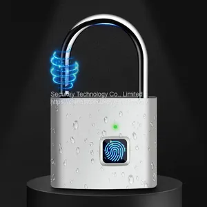 Secukey Fingerprint Padlock IP62 Waterproof Smart Digital Zinc Alloy Fingerprint Lock Keyless Intelligent Door Lock thumbnail-5