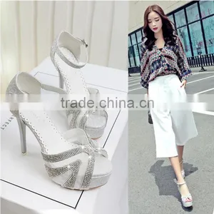 C71674A Sexy Sliver Women Party Wear Shoes Wedding Shoes thumbnail-1
