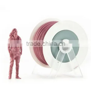 Pla 3d Printer Material Dark Antique Pink Metallic Filament With Spool Convertible Into a Coat Hanger. Spool Holder Included. thumbnail-1