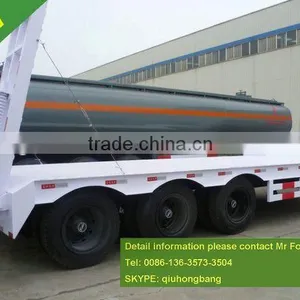 50T Low Bed Semi Trailer Extendable Low Bed Trailer 0086-13635733504 thumbnail-1