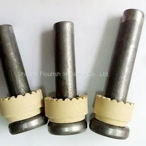 Plain Carbon Steel Welding Bolt Cheese Head Arc Stud Welding With Ceramic Ring thumbnail-1