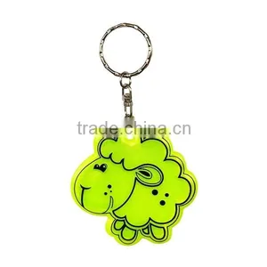 Promotional Gifts Soft Pvc Custom Reflective Keychain for Safety thumbnail-1