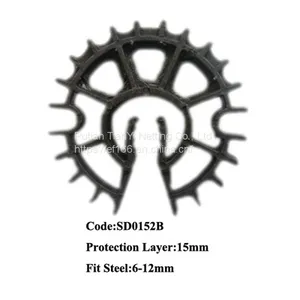PE/PP 15-20mm Wheel Style Plastic Spacer Protective Layer of Reinforcing Steel Bar Applied in the Civil thumbnail-2