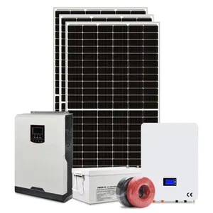 Residential 5kw Complete Solar Panel Kit For Home Solar Power System With Lithium Or Lead Acid Battery thumbnail-1