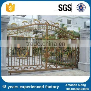 A Variety Of Capacity High Security Galvanized Steel Wrought Garden Iron Gate thumbnail-2