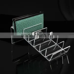 Acrylic Step Wallet Display Stand Purse Display Wallet Holder Purse Holder thumbnail-3