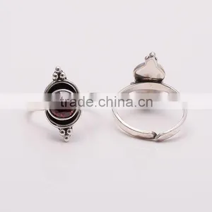 PEACE GARNET TOE RING ,925 Sterling Silver Jewelry Wholesale,WHOLESALE SILVER JEWELRY,SILVER EXPORTER,SILVER JEWELRY FROM INDIA thumbnail-1