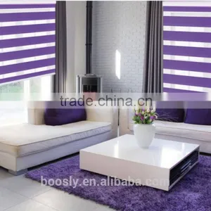 Hotel Bathroom Blackout Blinds Motorized Zebra Blind thumbnail-2