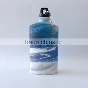 Flat Aluminium Bottle With Carabiner Hook thumbnail-6