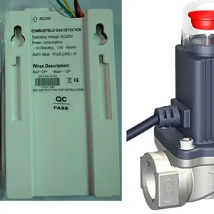 Home Security Combustible Gas Detector With Solenoid Valve Control Kitchen Security Kits thumbnail-1