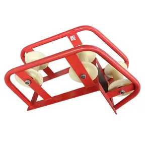 Wellhead Big Bend Pulley + 3φ2.5cm Nylon Pulleys Seamless Welding + Dust-Proof Bearings Ground Cable Corner Guidance thumbnail-3