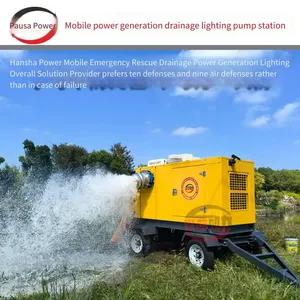 Hansa Mobile Flood - Control Pump Truck With High - Lift Self - Priming Pump and Drainage Pump Truck, 1000 Cubic Meters Large - Flow Diesel - Powered Flood - Control Water Pump thumbnail-2
