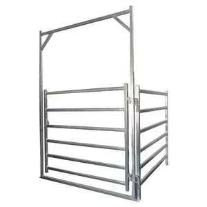 2025 Hot Selling AUS7ft Heavy Duty Livestock Cattle Corral Fence and Horse Round Pen Panels thumbnail-1