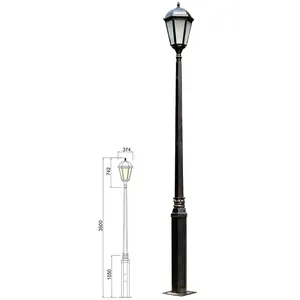 Landscape Lamp WD-T281 | LED Module | CFL E27 | Tempered Glass Diffuser | Rectangle Design | IP55 thumbnail-1