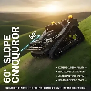Vigorun VTLM800 Lowest Price Zero Turn Automatic Robot Gasoline Durable Construction Remote Control Lawn Mower thumbnail-1