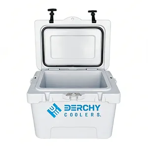 25qt Rotomolded Hard Cooler With Aluminum Carry Handle for Camping thumbnail-3