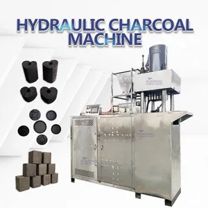Automatic Industrial BBQ Charcoal Hydraulic Briquette Machine Coconut Shell Coal Powder Press Line EPC thumbnail-1