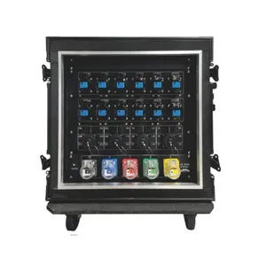 36 Channel Portable Wheeled Stage Power Distribution Unit, 400A Camlock Input Industrial Power Box With Multi Industrial & Stage Sockets thumbnail-4