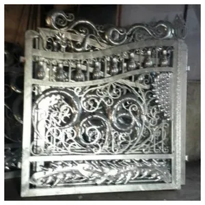 China FancyWrought Iron Gates Aluminum Gate Design For Home thumbnail-4