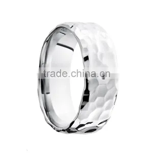 New Design Hammered Diamond Inlay Rings for Wholesale thumbnail-1