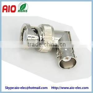 Brass Right Angle Bnc Male to Female Type RF Adaptor Connector for CCTV thumbnail-1