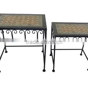 New Design Mosaic Tile Plant Stand for Indoor Table thumbnail-2