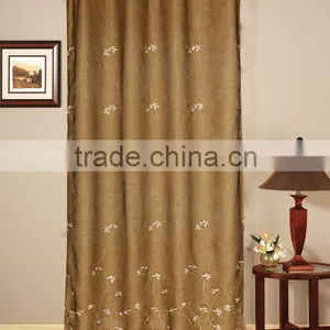 ORGANZA EMB WITH TAFFETA LINING CURTAIN thumbnail-1
