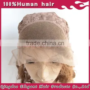 2015 Qingdao Elegant Virgin Hair Brazilian Hair Lace Front Wig With Side Bang thumbnail-3