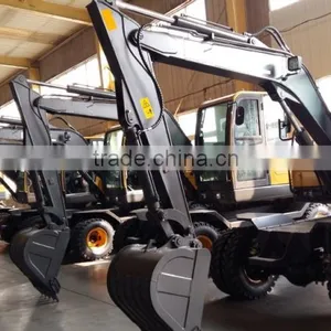 Chinese Mini Excavator for Sale, Small Excavator, Hydraulic Excavator,8T Wheel Excavator, Mini Excavator, Excavator thumbnail-1