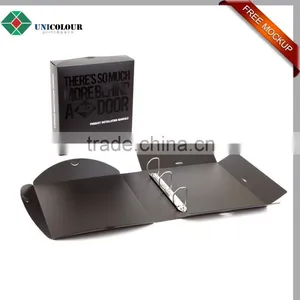 Custom Luxury Print Cardboard File Folder Metal Ring Binder Clips thumbnail-4