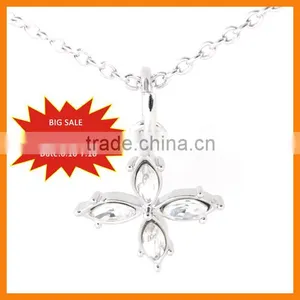 Alloy Pendants Cheap Alloy Pedants Glass Stone Zinc Alloy Flower Pendant thumbnail-1