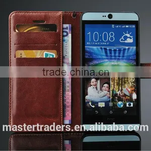 Free Shipping Original Fashion 64 Grain Stand Holder Wallet Flip PU Leather Case For HTC 826 MT-3170 thumbnail-2