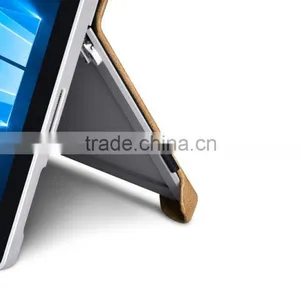 Icarer Luxury Genuine Leather Ultrathin Holder Back Cover for Surface Pro 4 thumbnail-4