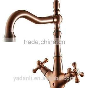 Red Bronze Dual Handle Kitchen Sinks With Faucets M182B thumbnail-1